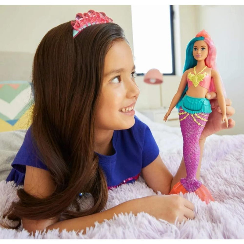 Barbie Dreamtopia Sirena Cabello Azul/Rosado